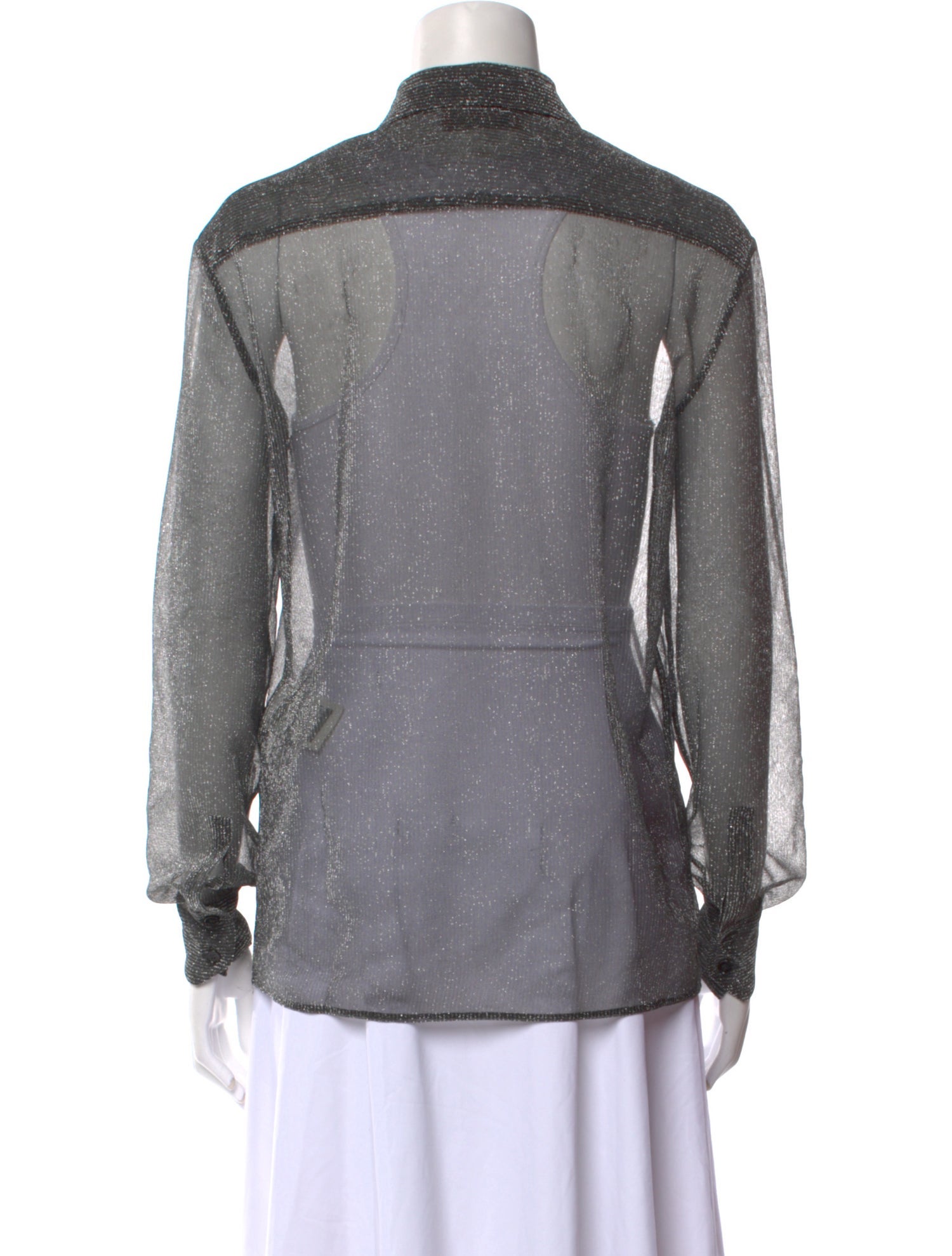 Missoni Long Sleeve Button-Up Top